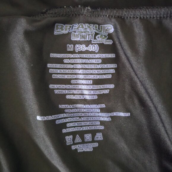 Break Up Infinity Men's Black Mossy Oak Performance Field Tee Sz Medium (38-40) - Picture 7 of 11